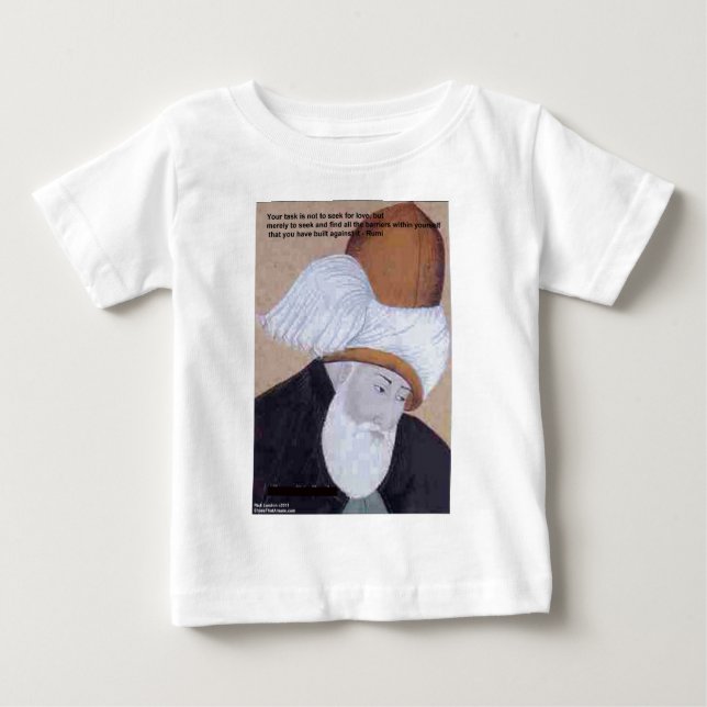 Camisetas e Cartões com Citação de Rumi "Obstáculo (Frente)