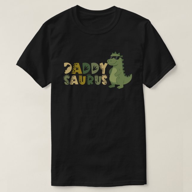 Camisetas e designs de camisetas Daddysaurus,  (Frente do Design)