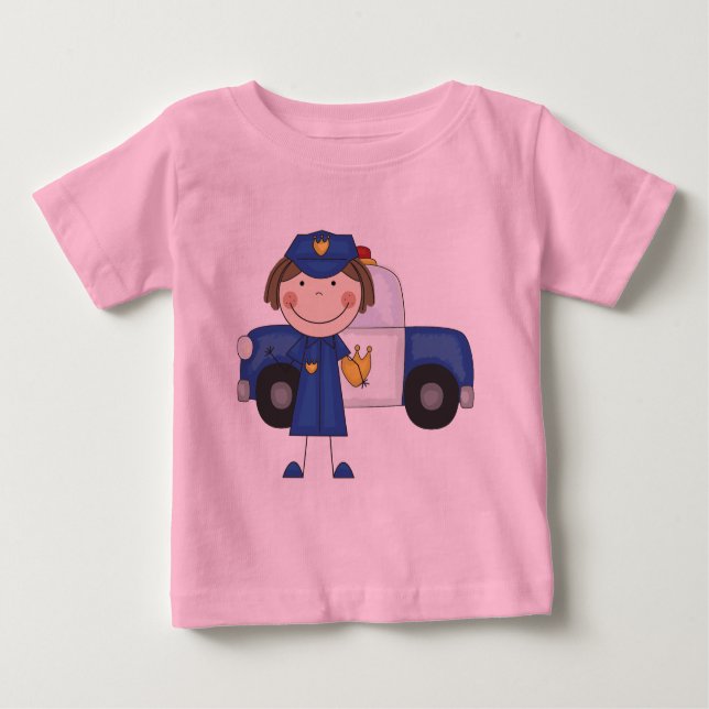 Camisetas e presentes da Polícia feminina (Frente)