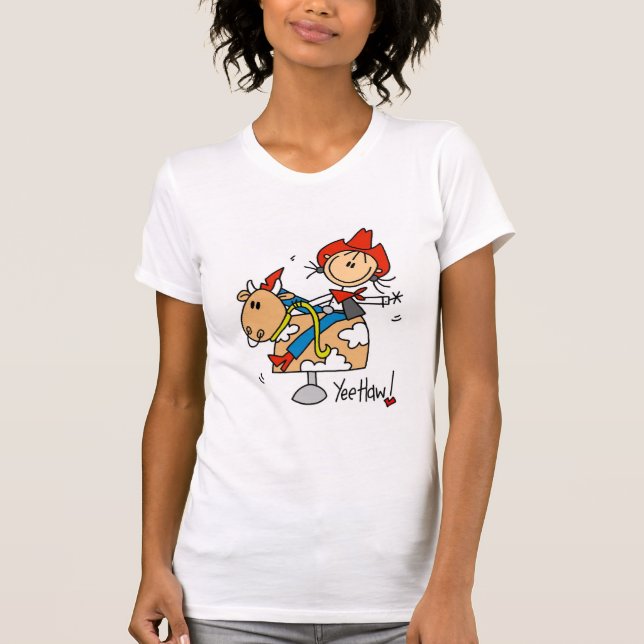 Camisetas e Presentes da Vaqueira de Figuras Simpl (Frente)