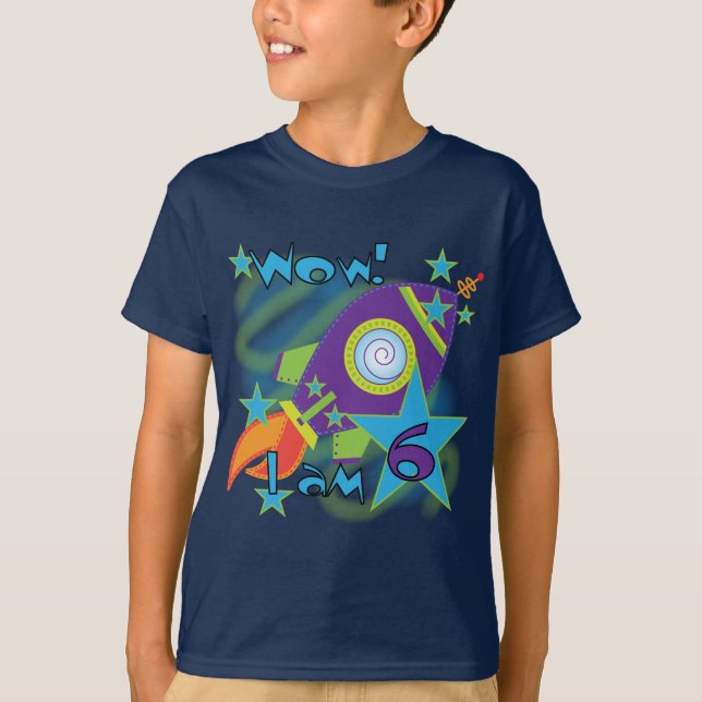Camisetas e presentes de 6 de Aniversário de Navio (Frente)
