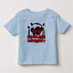 camisetas e presentes de aniversário da 3ª Boliche