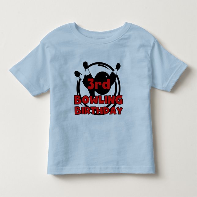 camisetas e presentes de aniversário da 3ª Boliche (Frente)
