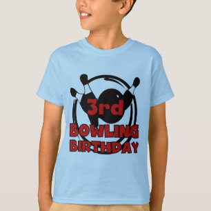 camisetas e presentes de aniversário da 3ª Boliche