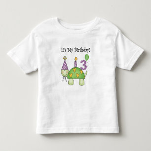 Camisetas e presentes de aniversário de 3 anos de
