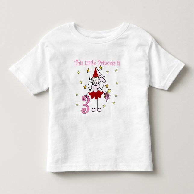Camisetas e presentes de aniversário de 3 anos de  (Frente)