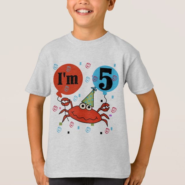 Camisetas e presentes de aniversário de 5 de caran (Frente)
