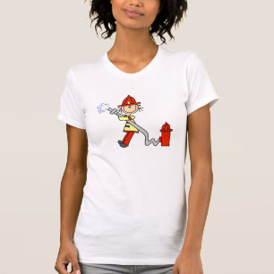 Camisetas e Presentes de Bombeira com Mangueira
