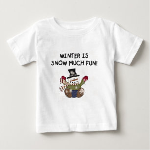 Camisetas e presentes de boneco de neve