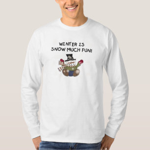 Camisetas e presentes de boneco de neve
