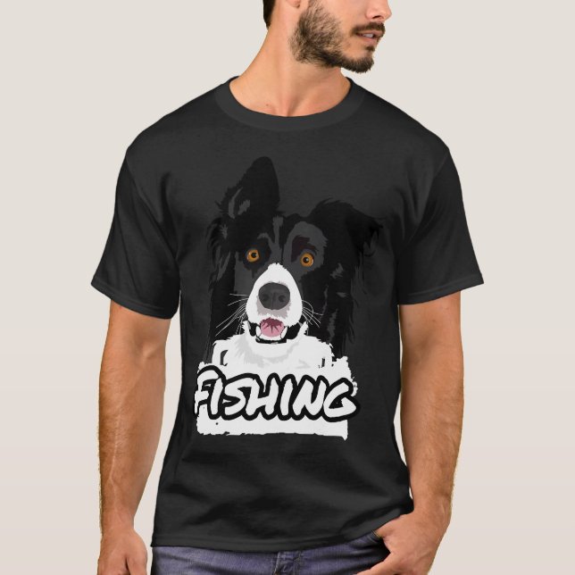 Camisetas e Presentes de Cachorro Pescador (Frente)