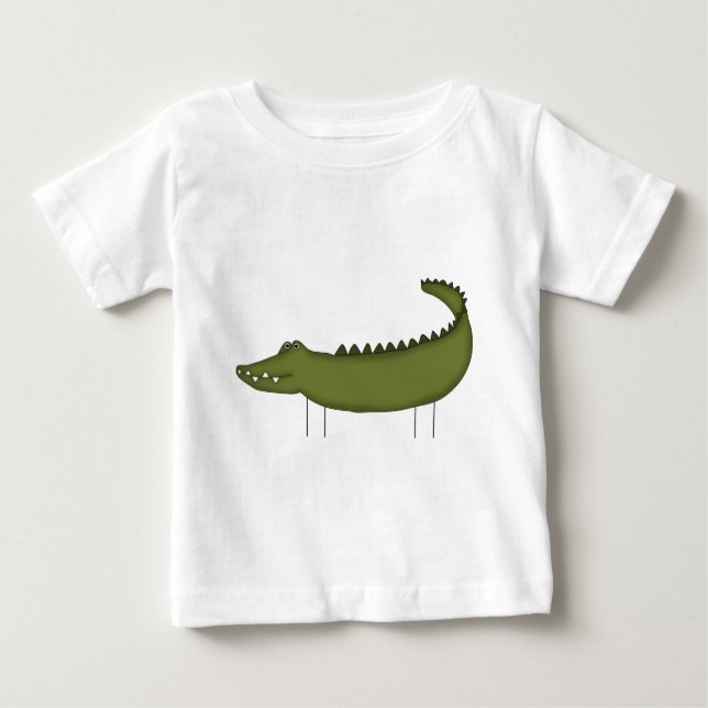 Camisetas e presentes de crocodilo com figura fixa (Frente)