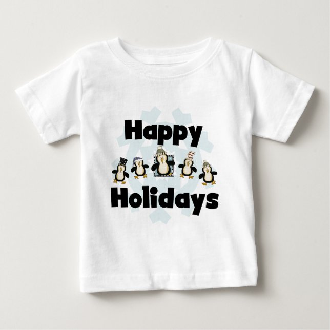 Camisetas e presentes de feriados felizes em Pingu (Frente)