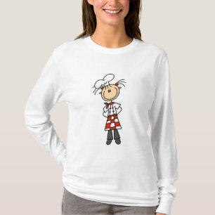 Camisetas e Presentes de Garota Chef em Figuras de