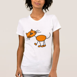 Camisetas e Presentes de Gato em Figuras de Palito
