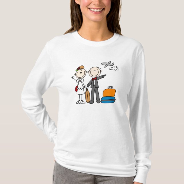 Camisetas e Presentes de Lua de Mel de Casamento d (Frente)