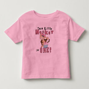 Camisetas e presentes de macacos de festa rosa