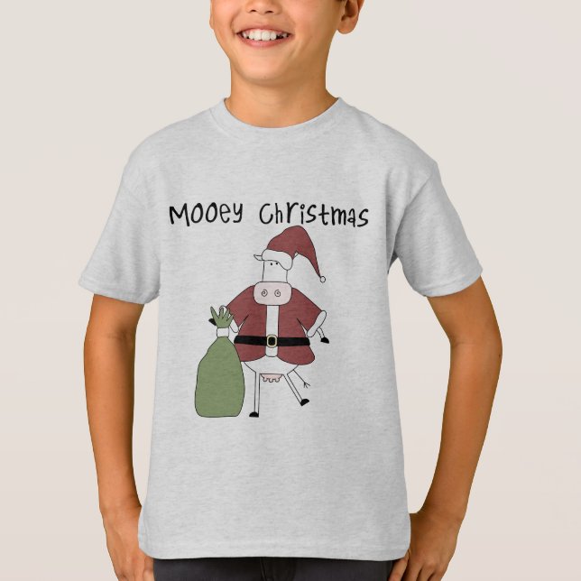 Camisetas e presentes de Natal de Mooey Cow (Frente)