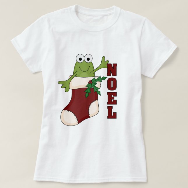 Camisetas e presentes de Natal para Noel do sapo (Frente do Design)