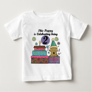 Camisetas e presentes de papoila do segundo aniver