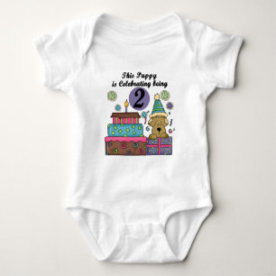 Camisetas e presentes de papoila do segundo aniver