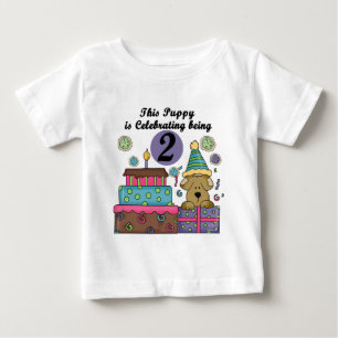 Camisetas e presentes de papoila do segundo aniver