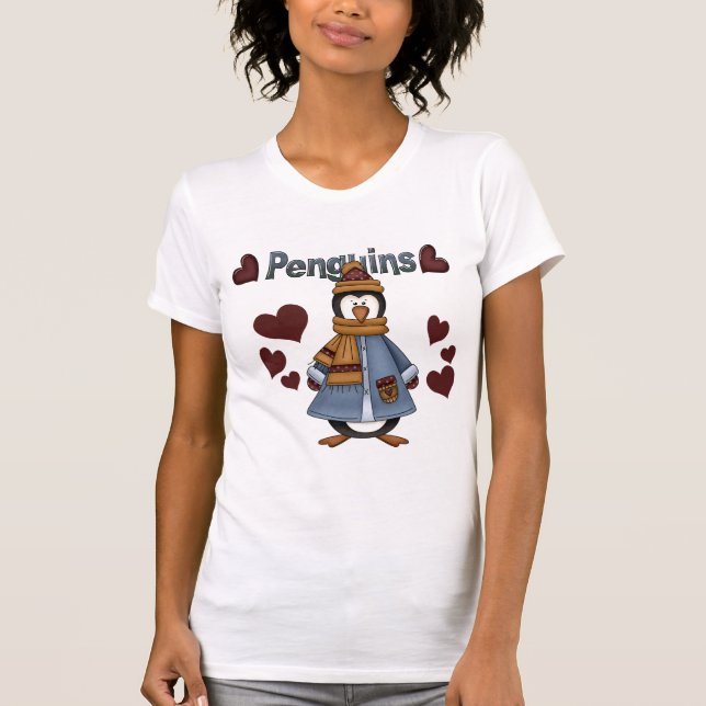 Camisetas e presentes de pinguim de inverno (Frente)