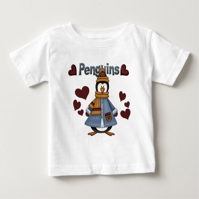 Camisetas e presentes de pinguim de inverno (Frente)