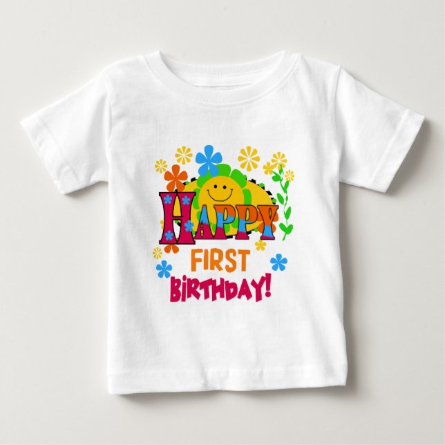 Camisetas e presentes de primeiro aniversário aleg (Frente)