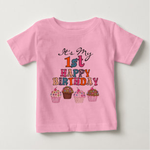 Camisetas e presentes de primeiros aniversarios de