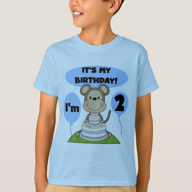 Camisetas e presentes de segundo de Macaco Birthda (Frente)