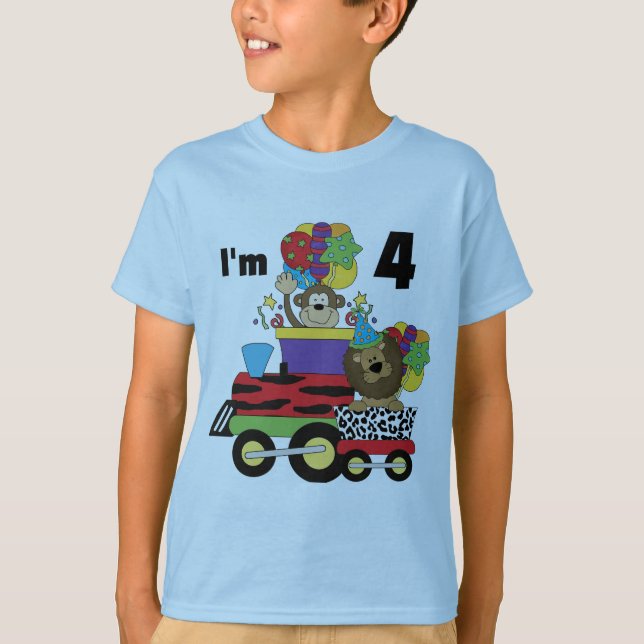 Camisetas e presentes do 4º aniversário do comboio (Frente)