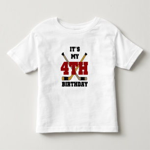 Camisetas e presentes do 4º aniversário do Hockey