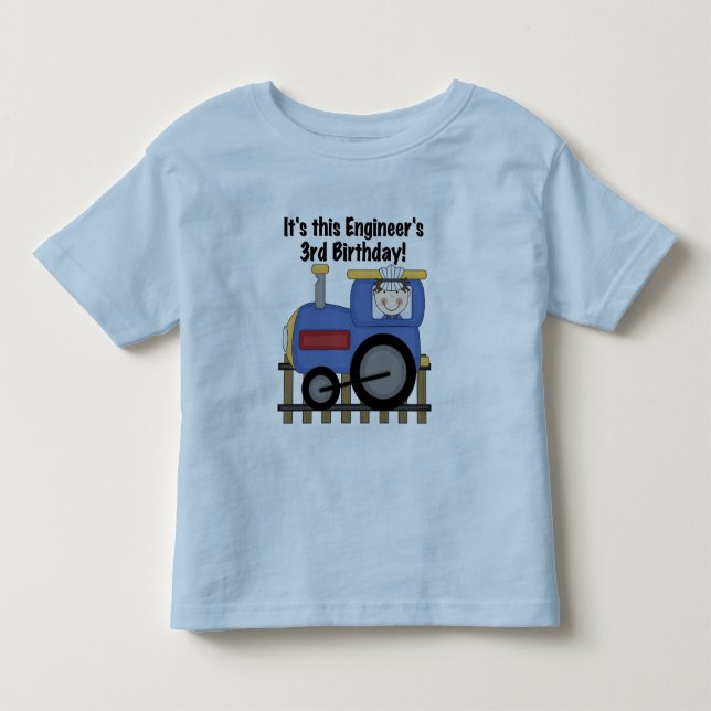 Camisetas e presentes do aniversário de 3 anos do  (Frente)