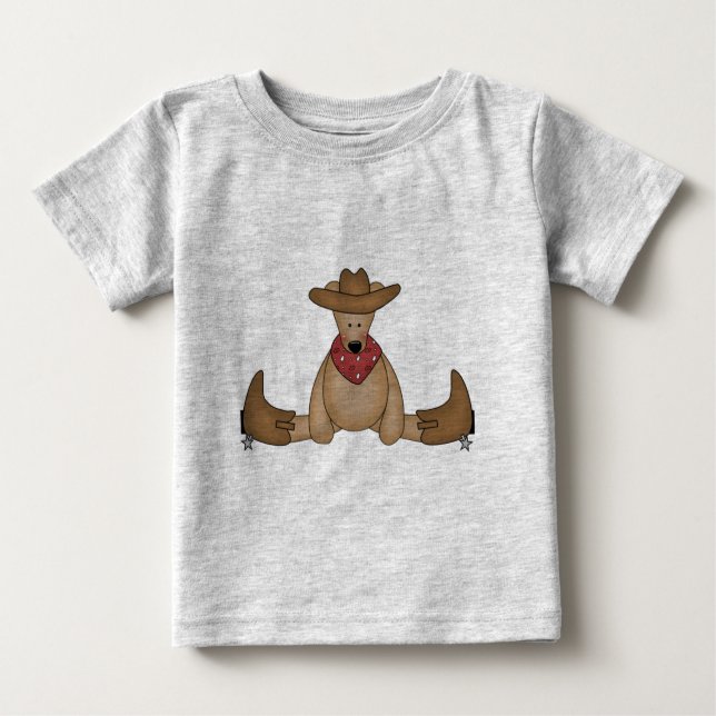 Camisetas e presentes do Urso do Cowboy (Frente)