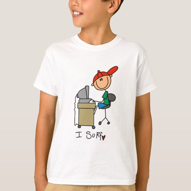 Camisetas e Presentes Eu Surfo Na Web (Frente)