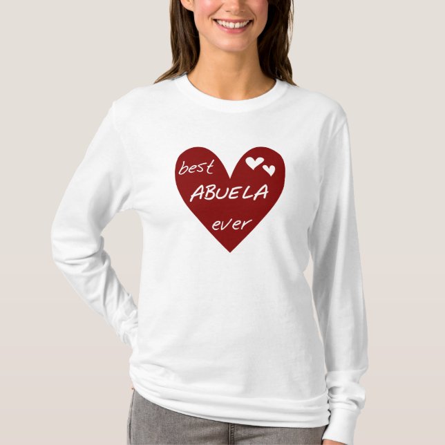 Camisetas e Presentes Melhores Avós Vermelho Coraç (Frente)