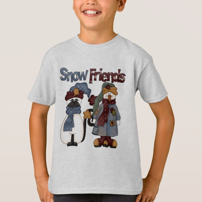 Camisetas e presentes para amigos da neve (Frente)