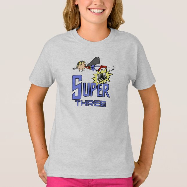 Camisetas e presentes para aniversário de 3 anos d (Frente)