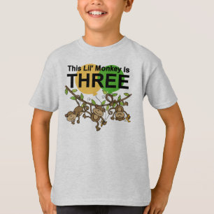 Camisetas e presentes para aniversário de 3 anos d