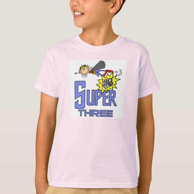 Camisetas e presentes para aniversário de 3 anos d (Frente)