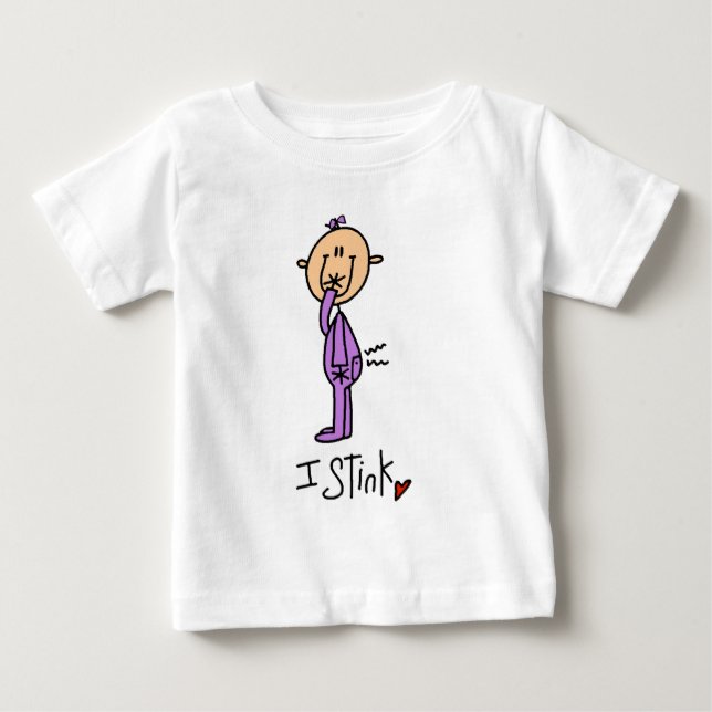 Camisetas e Presentes para Bebê Menina Eu Apesto (Frente)