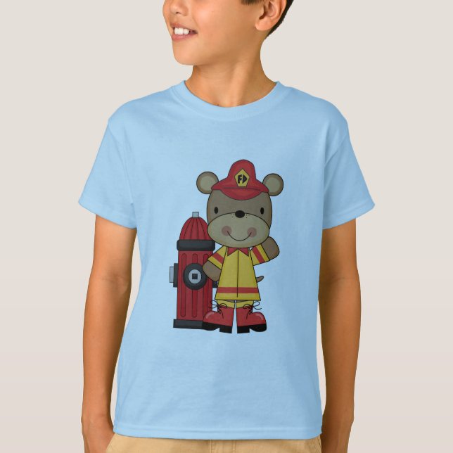 Camisetas e presentes para bombeiros, de urso e de (Frente)