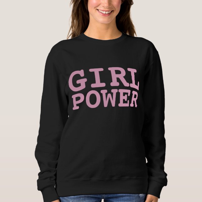 Camisetas e Sudaderas GIRL POWER BLACK (Frente)