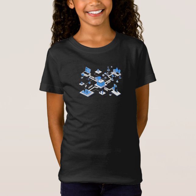 camisetas elegantes para crianças (Frente)