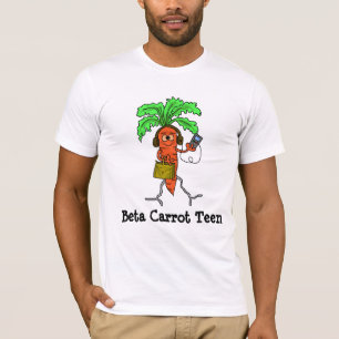 Camisetas engraçadas adolescentes da beta cenoura