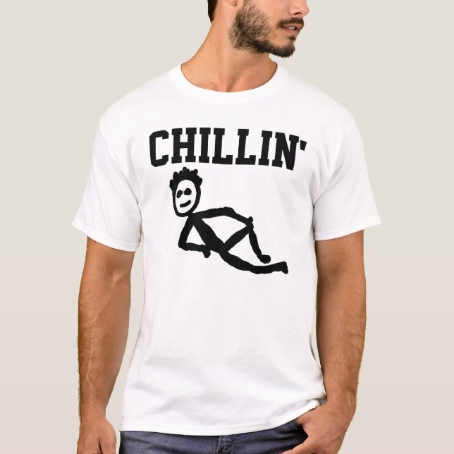 Camisetas engraçadas, "Chillin (Frente)