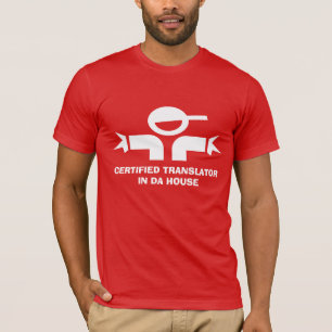 Camisetas engraçadas com citações para o tradut