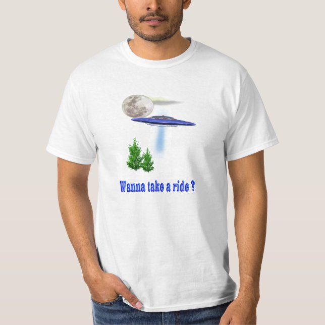 Camisetas engraçadas da abducção do UFO (Frente)