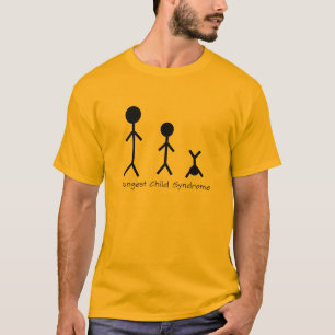 Camisetas engraçadas da síndrome da criança a m